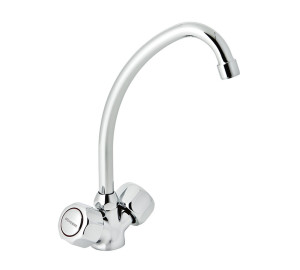 GAMMA Sink mixer, swan neck spout